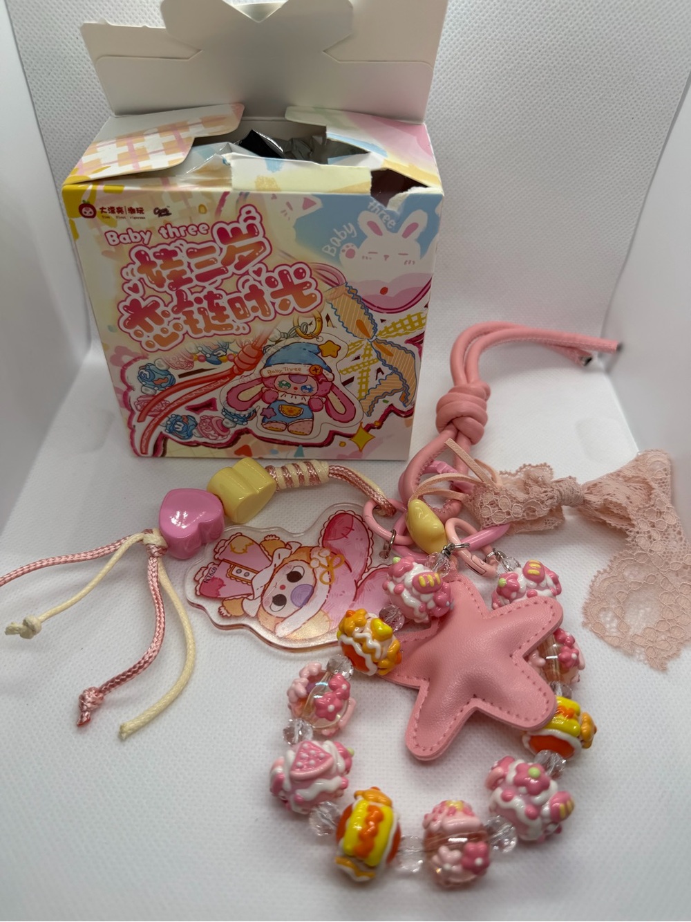 Baby Three love chains Keychain